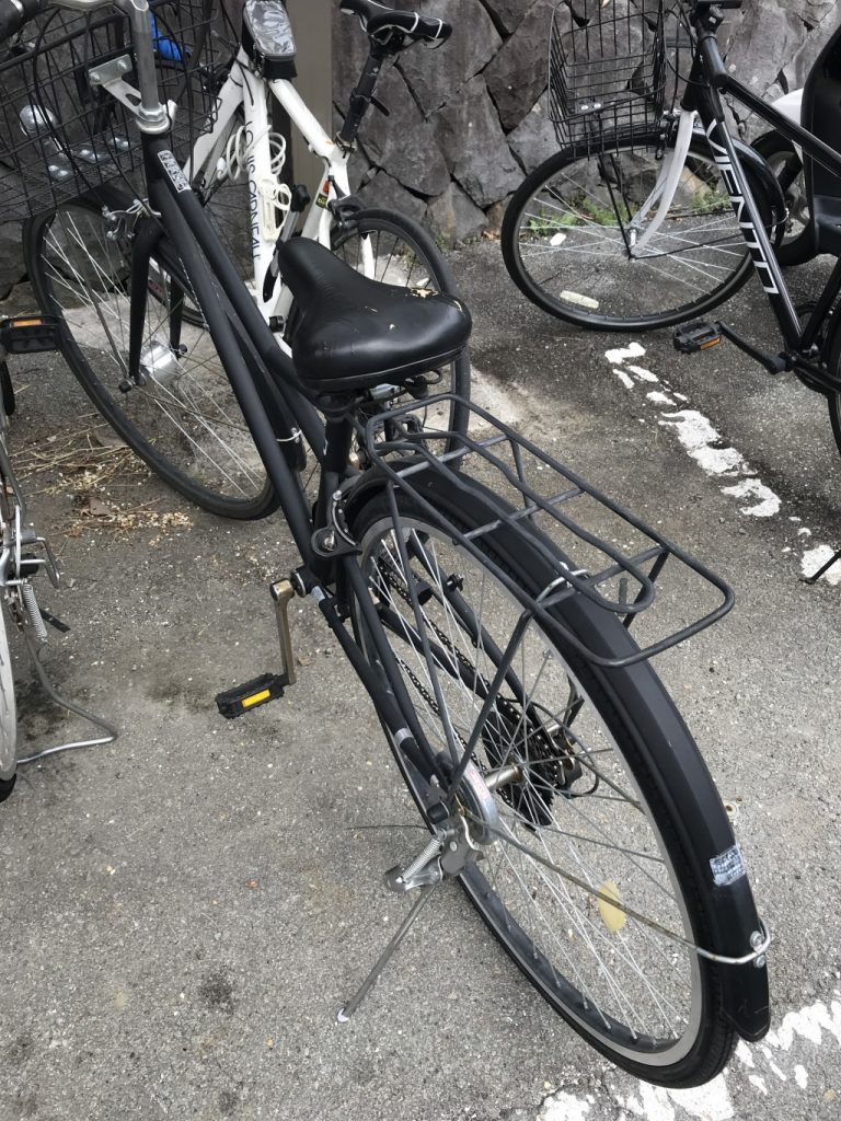 【甲府市古府中町】自転車一台の回収　お客様の声