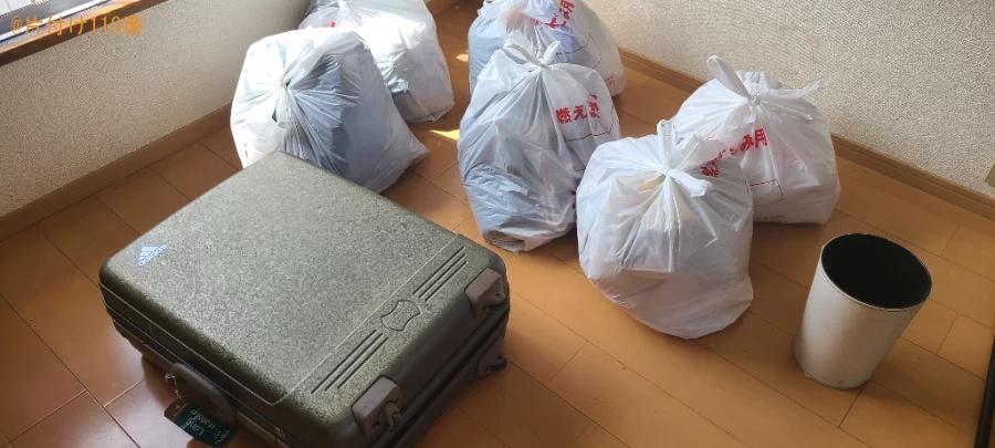【都留市】スーツケース、一般ごみ、ゴミ箱の回収・処分ご依頼
