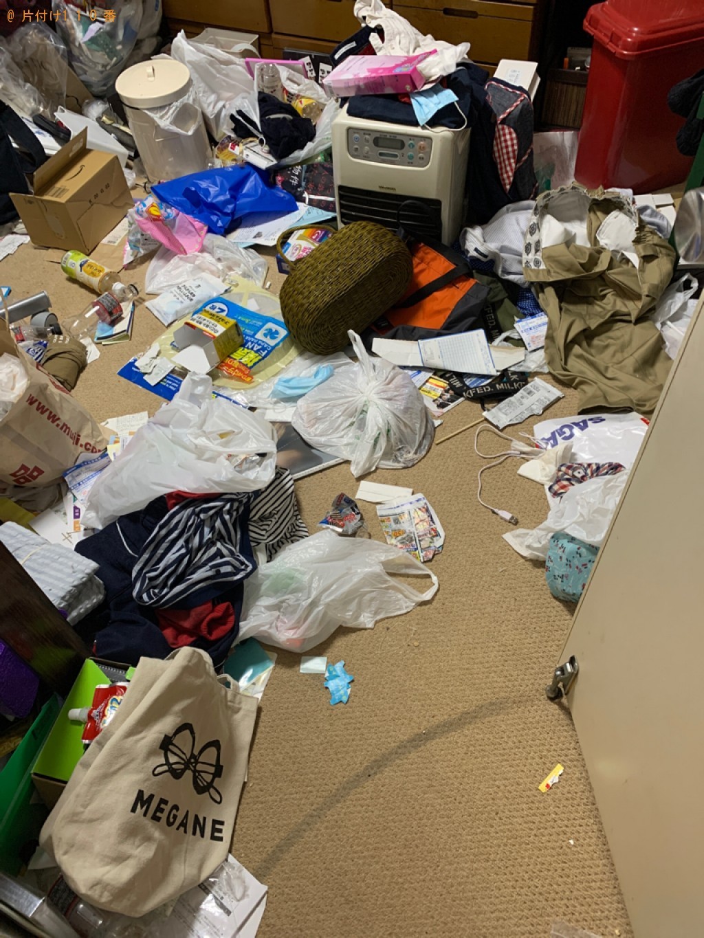 4ＤＫのお部屋の整理整頓とゴミの回収・処分ご依頼　お客様の声