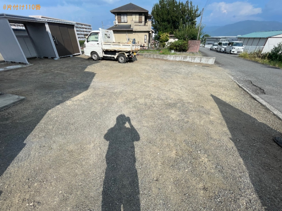 【南アルプス市】庭石の回収・処分ご依頼　お客様の声