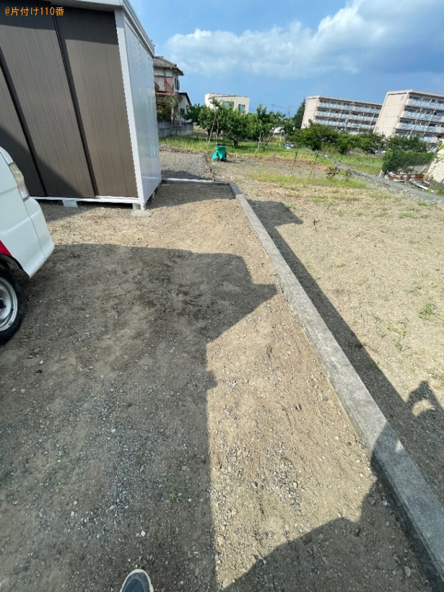 【南アルプス市】庭石の回収・処分ご依頼　お客様の声