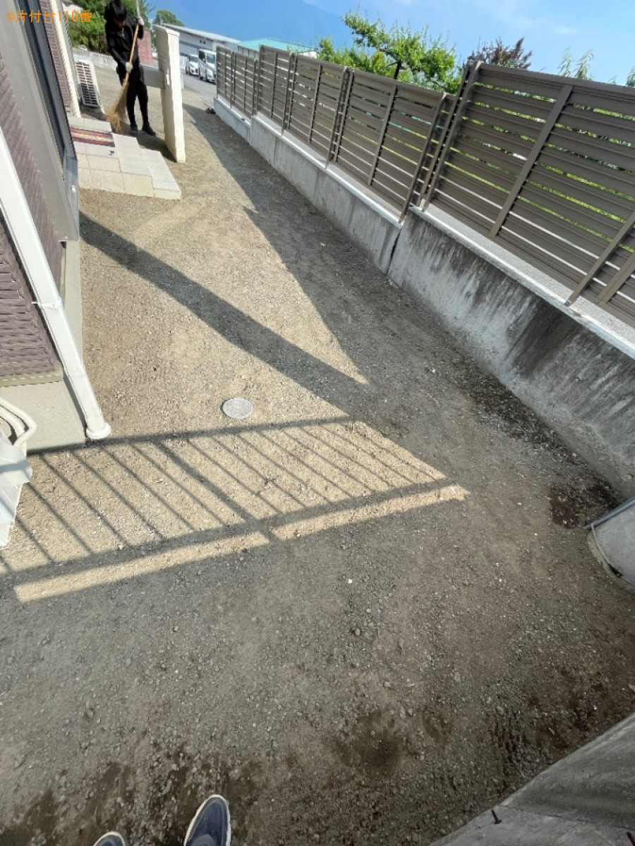 【南アルプス市】庭石の回収・処分ご依頼　お客様の声