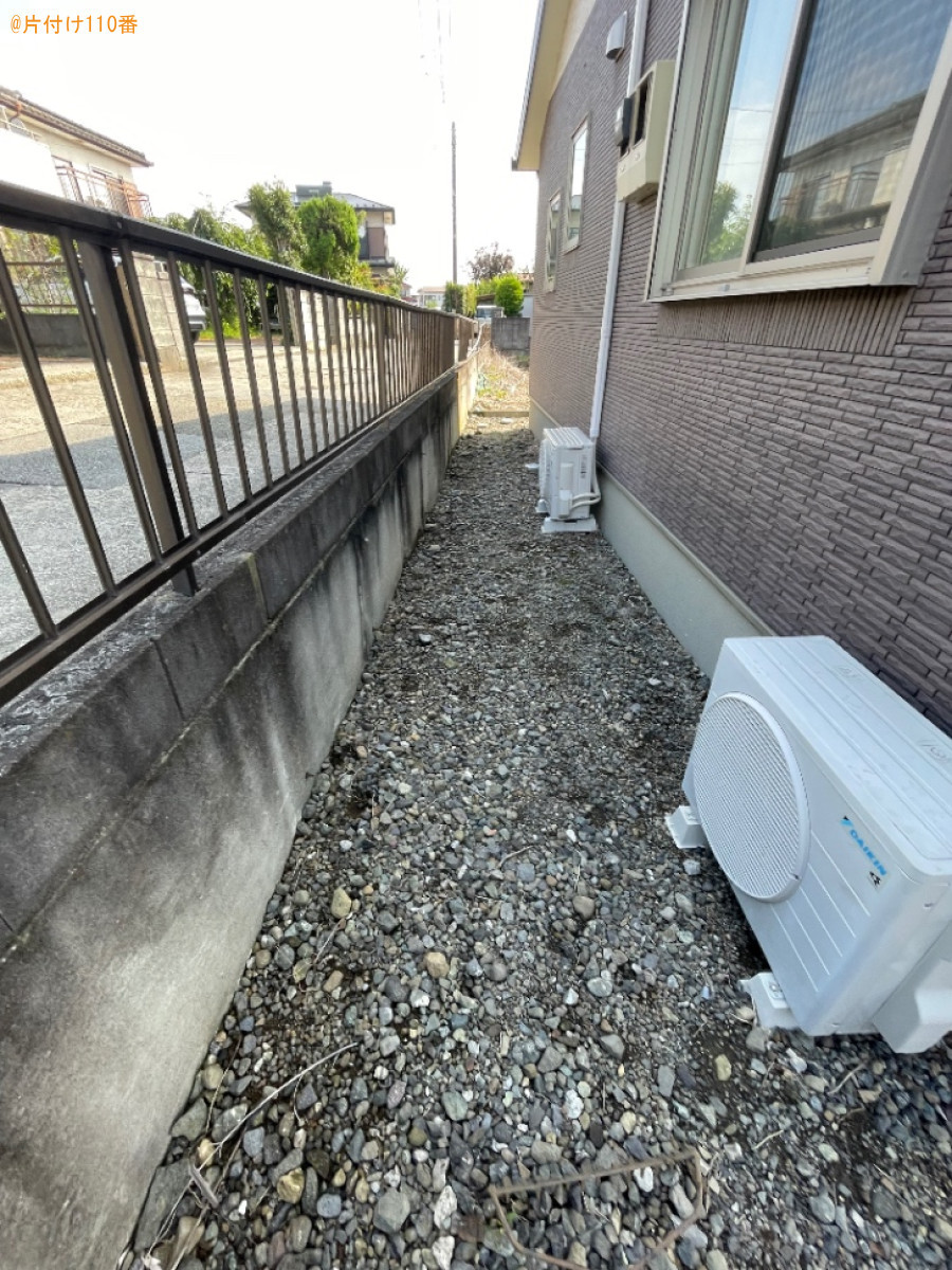 【南アルプス市】庭石の回収・処分ご依頼　お客様の声