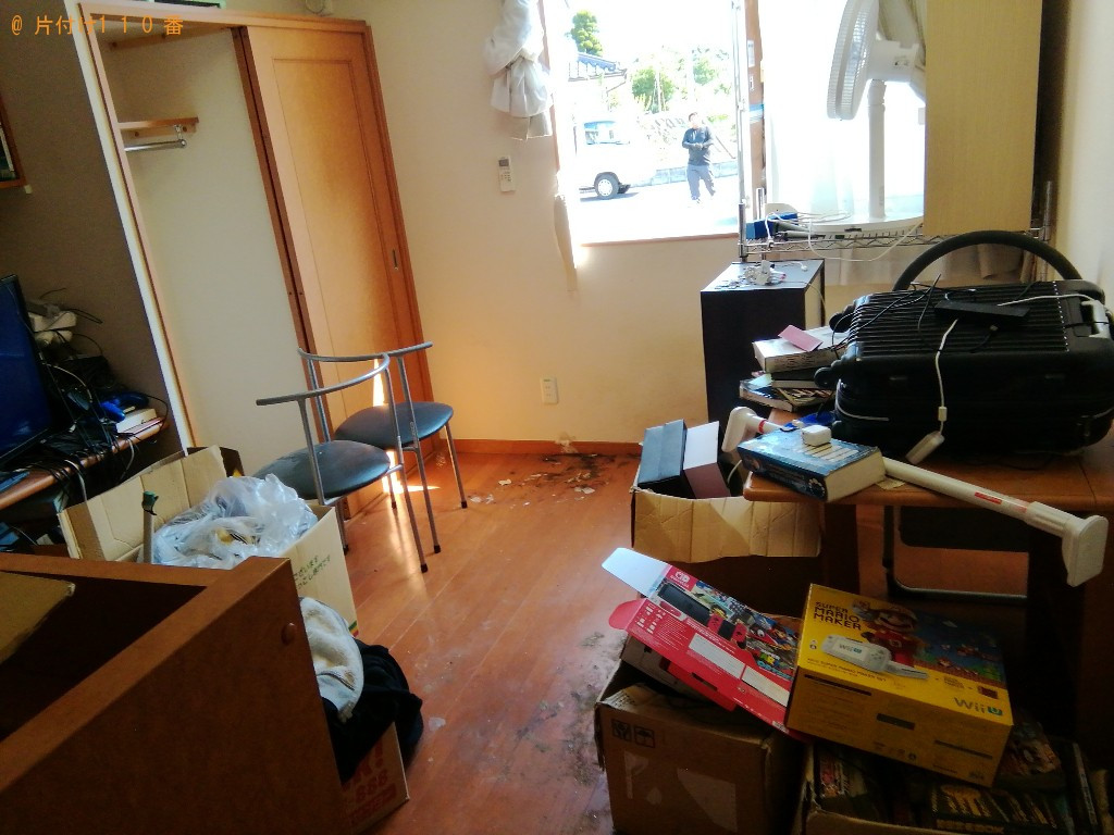 【山梨市】ごみ屋敷状態になってしまった部屋の片付け作業ご依頼