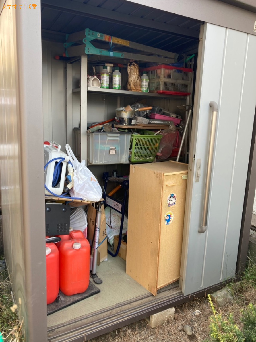 【南アルプス市】雛人形の土台、ガラス、ラック、棚等の回収・処分