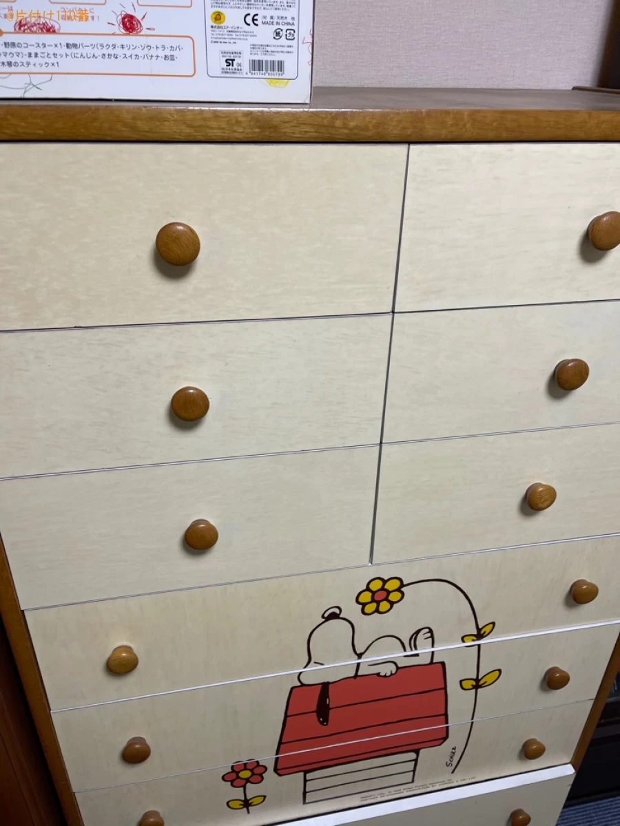 シングルベッド、タンス、チャイルドシート、布団の回収・処分ご依頼