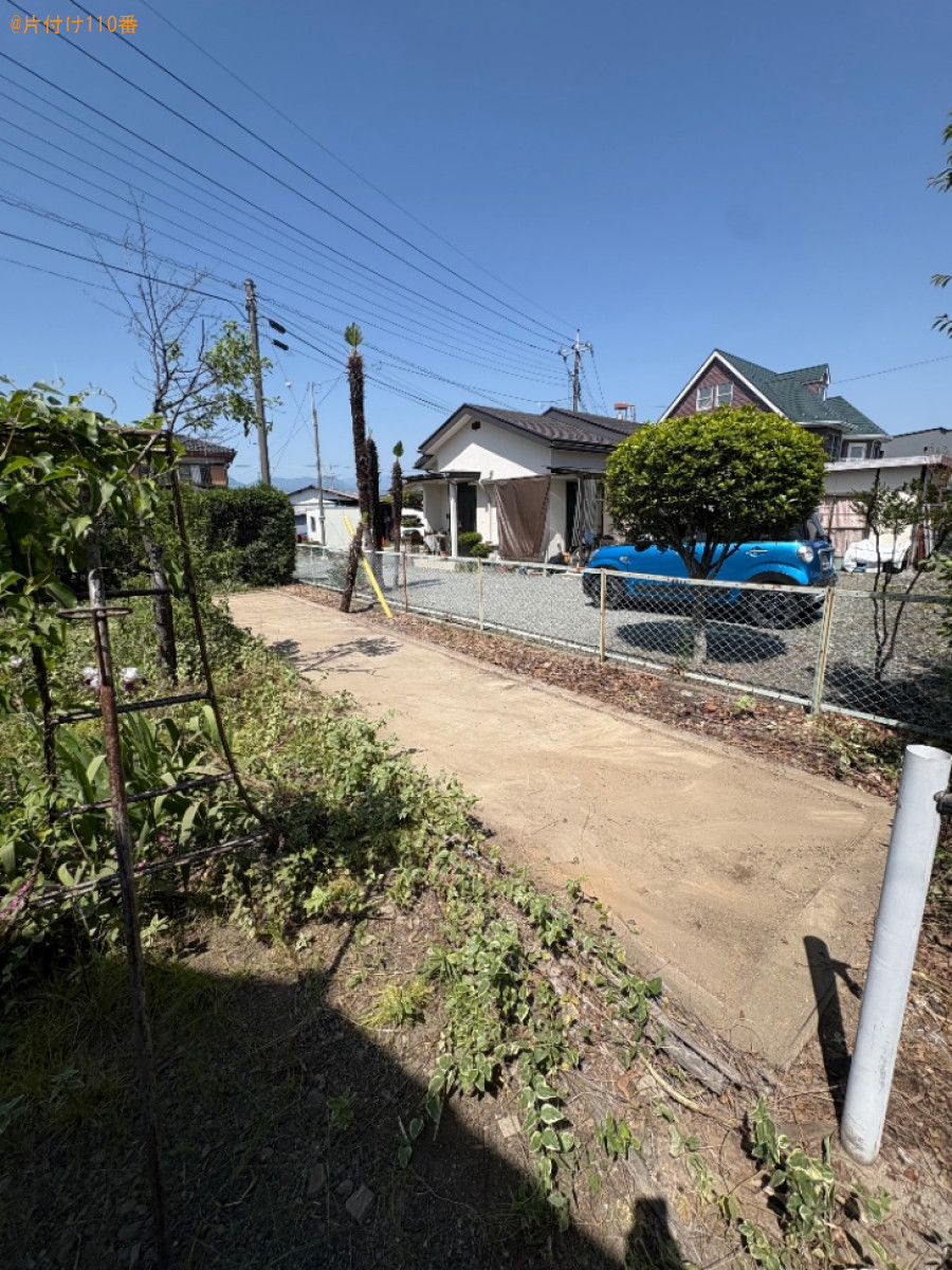 【南アルプス市】物置、物置の中にある自転車等の回収・処分ご依頼